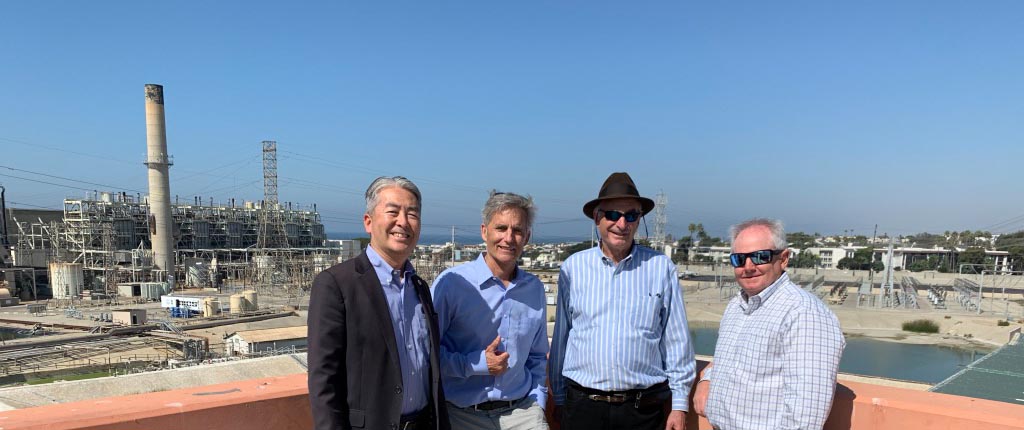 Mayor Brand with Assemblymember Murasutchi, State Coastal Conservancy Director Sam Schuchat and John Donnelly.